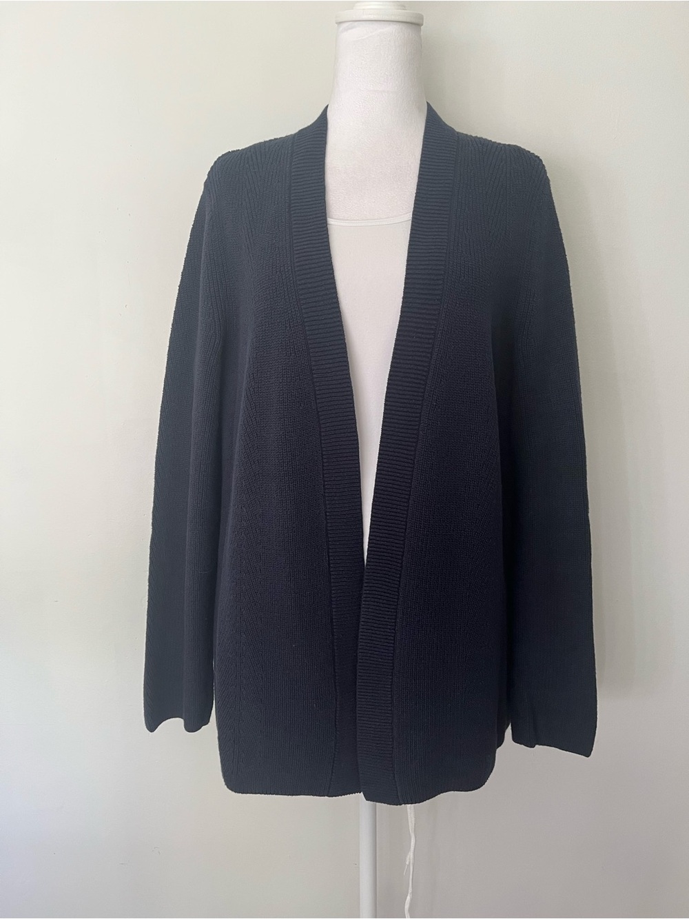 J. Jill Navy Open Front Cardigan